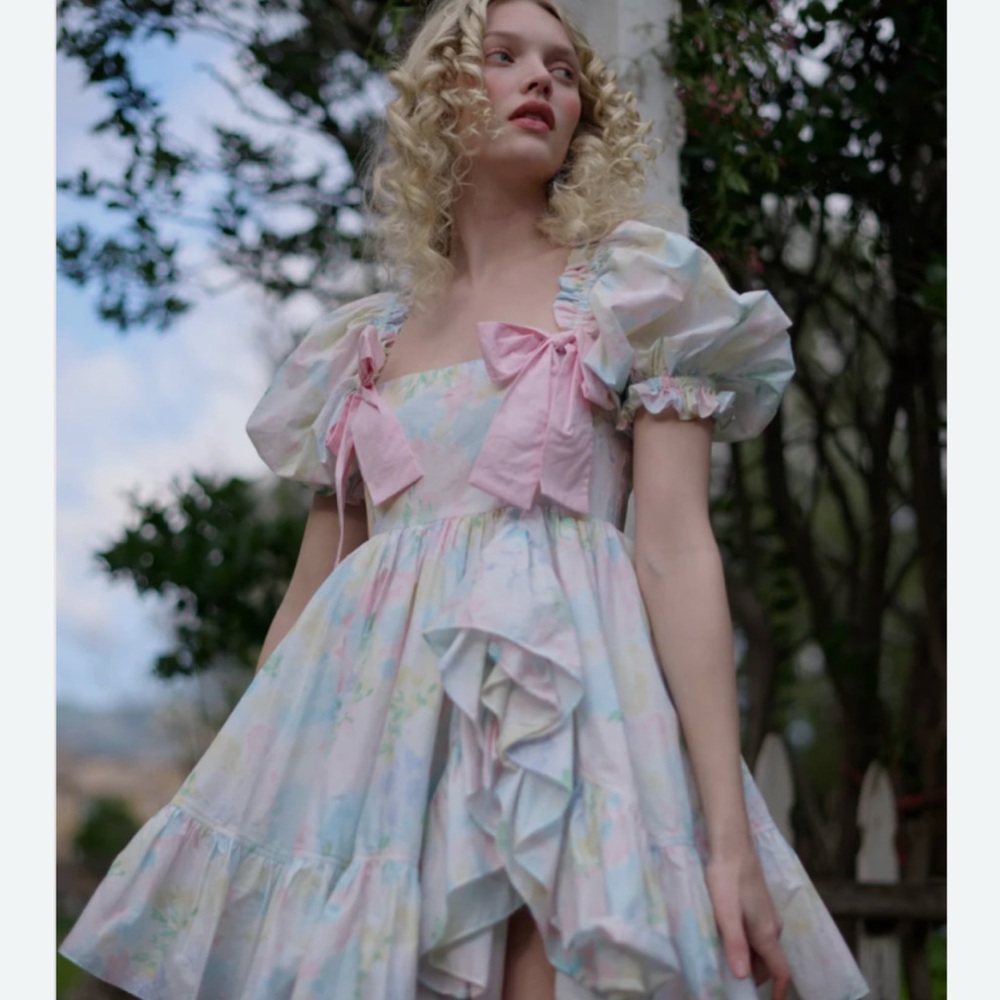 Sweetcorn Buttercream Selkie Dress